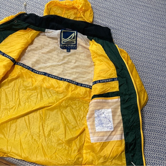 Sperry Top Sider Mens S Windbreaker Jacket Mesh Vent Coat Drawstring Zip Up - Picture 8 of 16